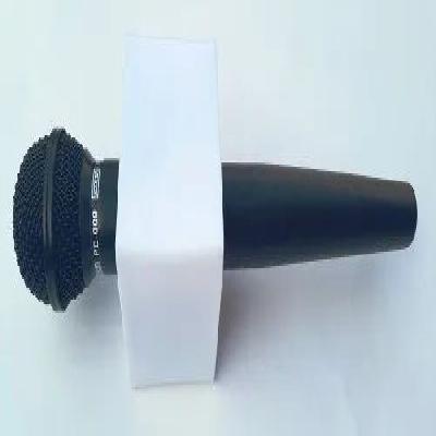 Pearl 3" X 2.5" Mic Id Logo Station For Reporter And Media Mike (Rectangular)